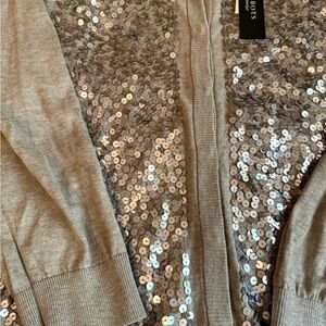 Silver Sequin Cardigan